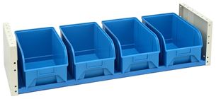 Van Shelving Units with Plastic Boxes